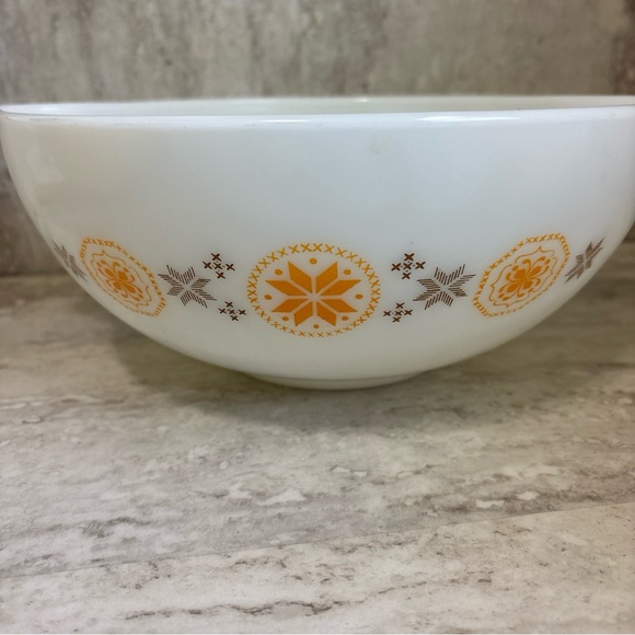 Vintage Pyrex 4 Quart MCM Cinderella Bowl Size 444 Town and Country Pattern EUC - Picture 2 of 8